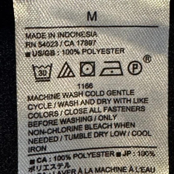 Banana Republic Melton Volume Preppy Jacket in Navy Blue Size Medium - Picture 8 of 11